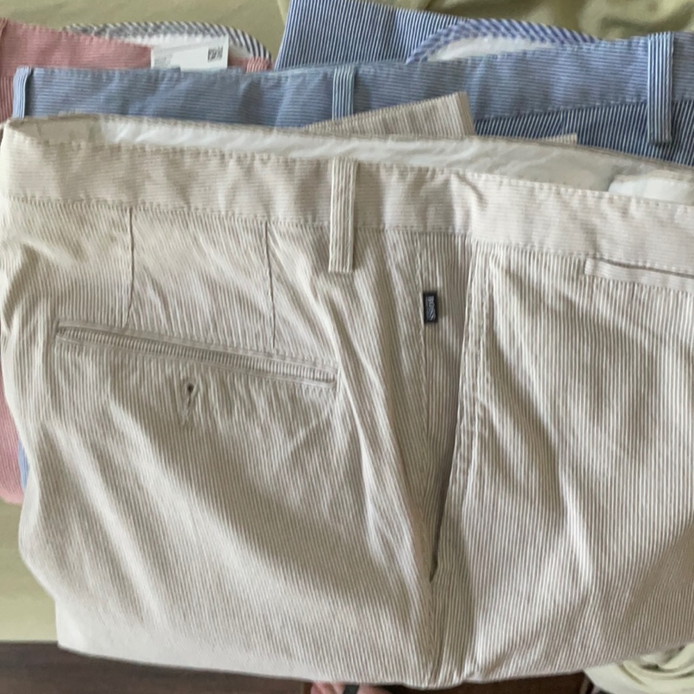 3 pairs of Hugo Boss pants EUC. $85 each.